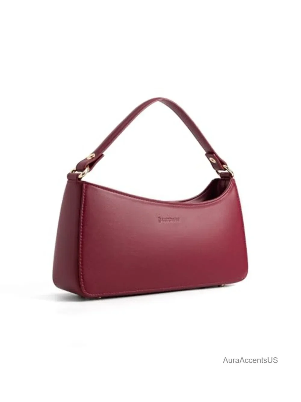 Nappa Vegan Leather Shoulder Bag Crossbody Handbag with Adjustable Strap Zipper